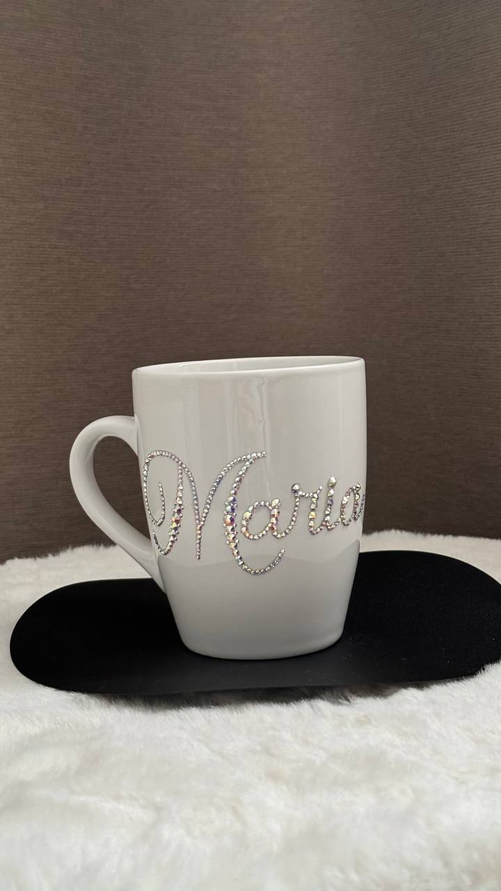 Personalised Name Rhinestone Mug