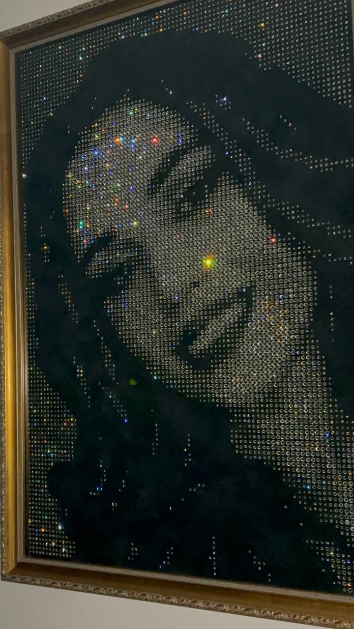 Custom Handmade Rhinestone Portraits