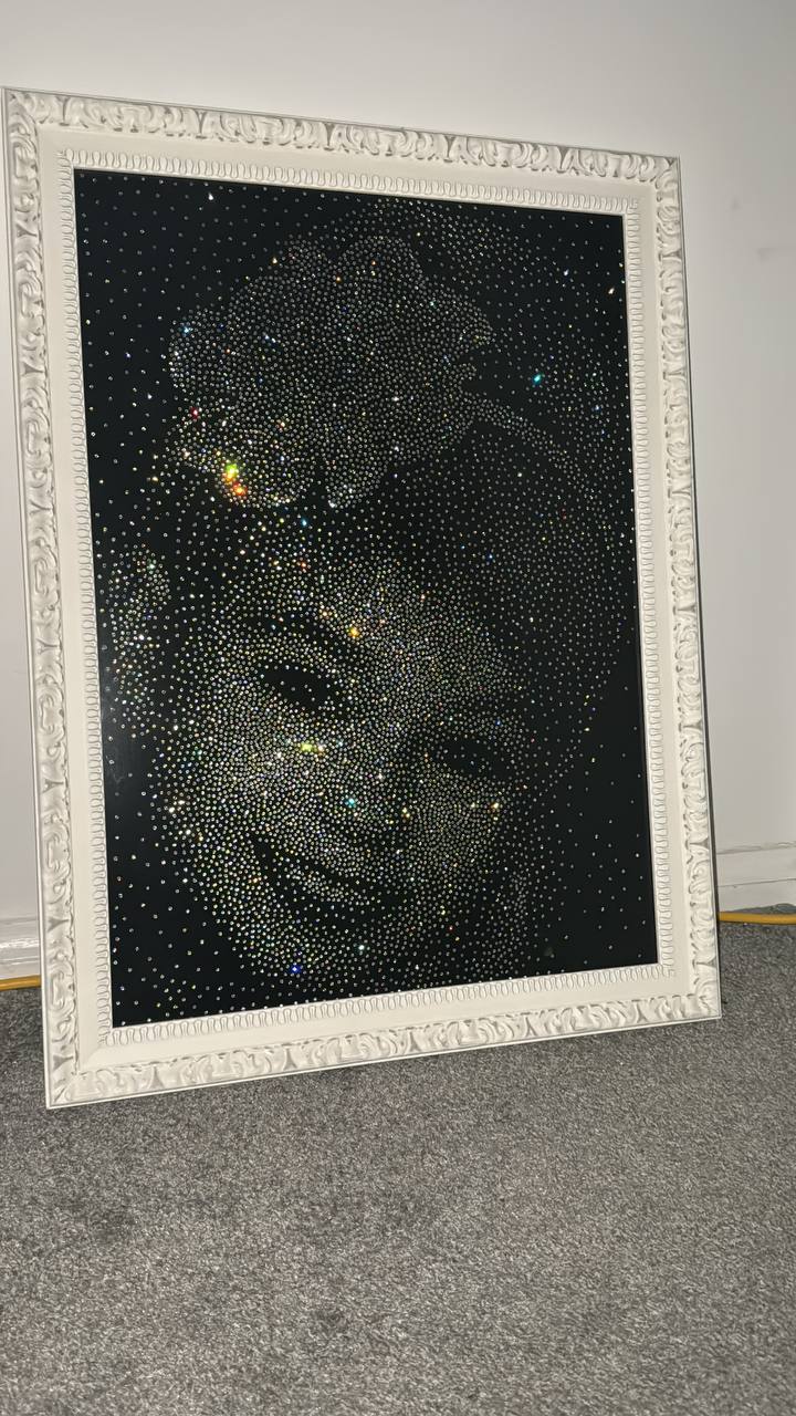 Custom Handmade Rhinestone Portraits