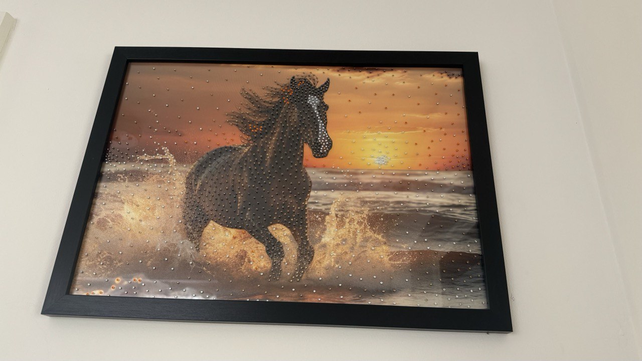 Luxury Horse Rhinestone Artwork