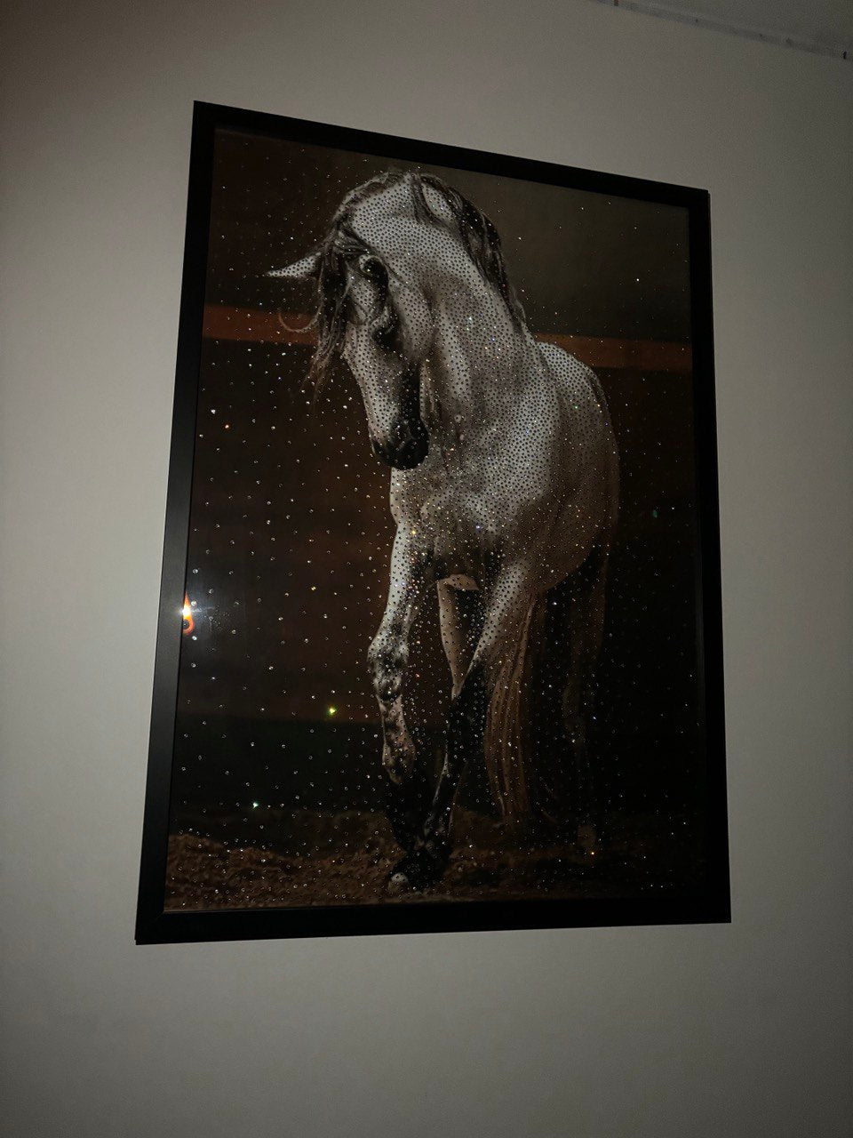 Luxury Horse Rhinestone Artwork