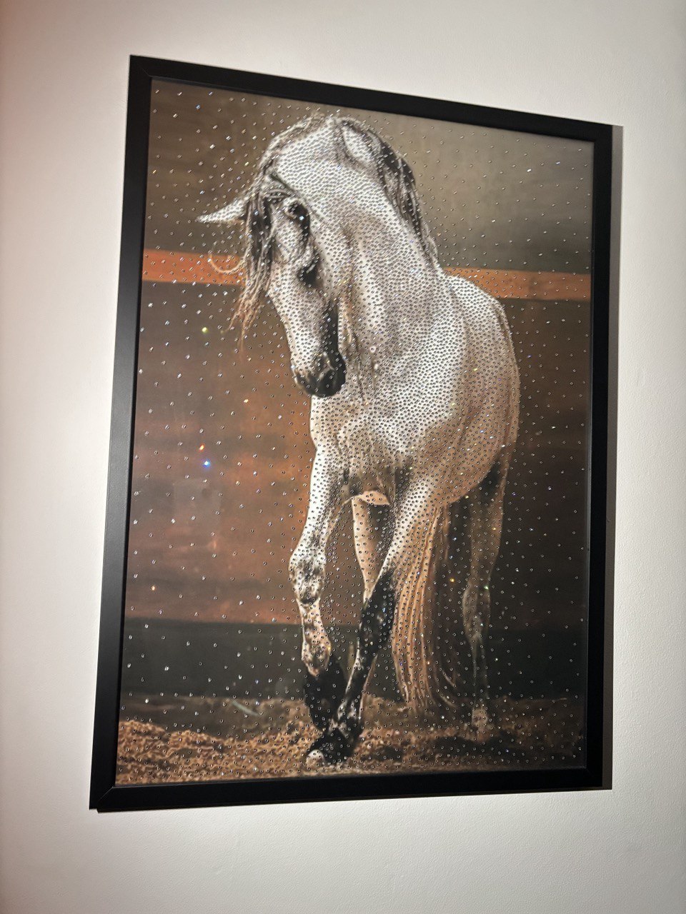 Luxury Horse Rhinestone Artwork