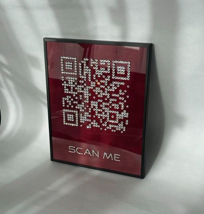 Luxury Custom Rhinestone QR Codes