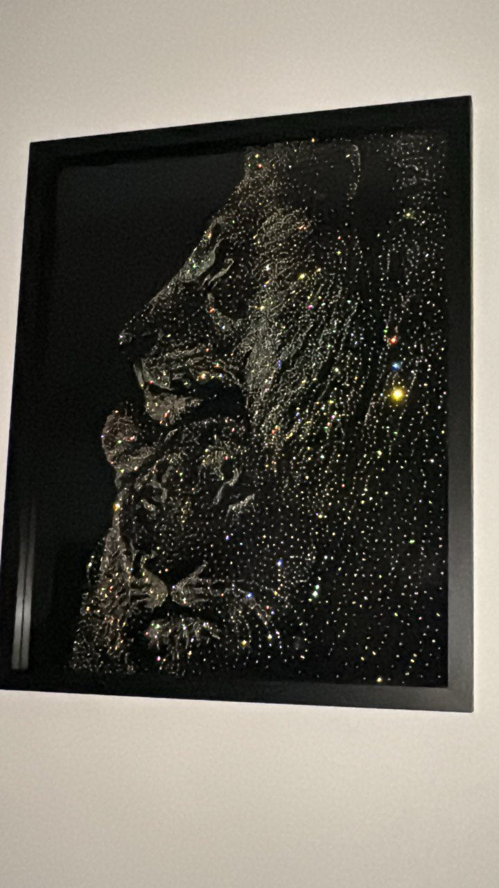 Lion & Lioness Rhinestone Artwork