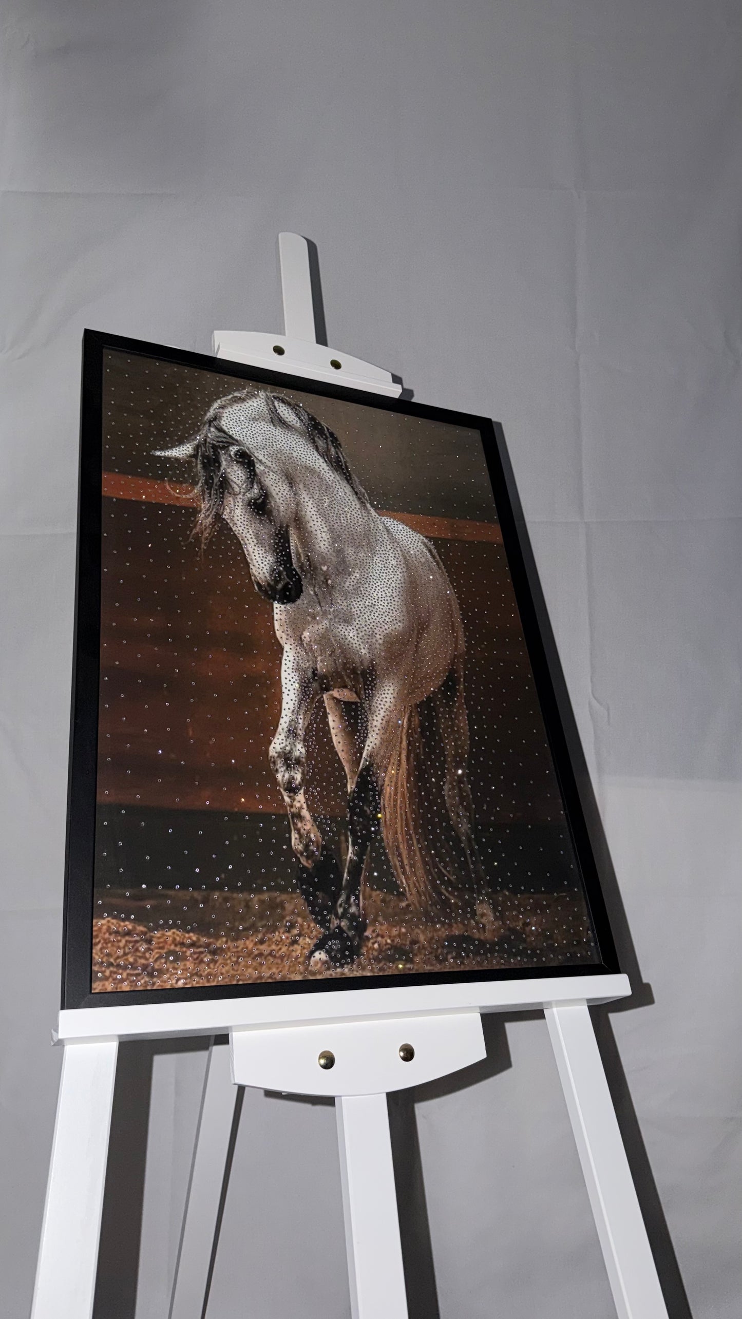 Luxury Horse Rhinestone Artwork