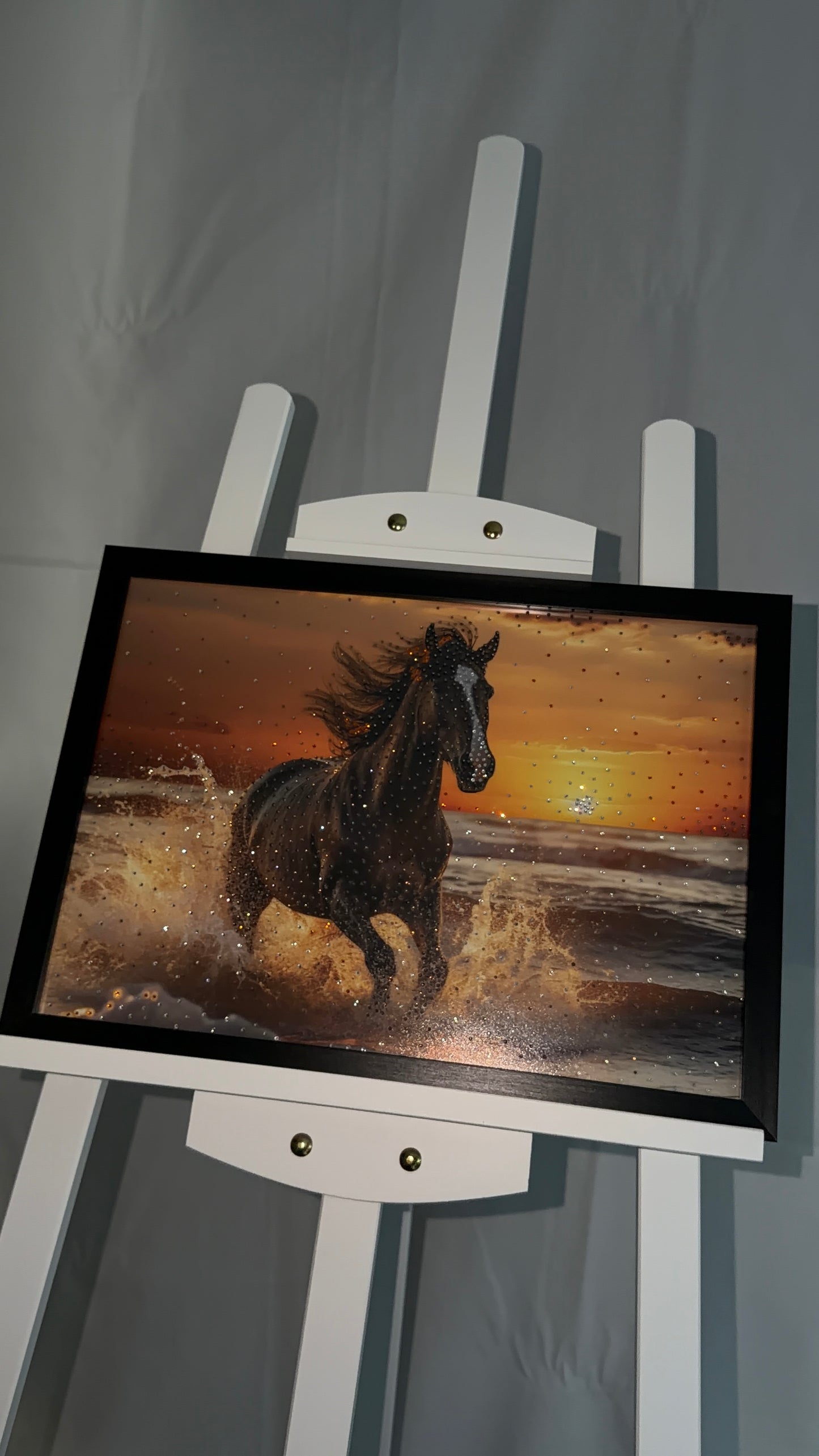 Luxury Horse Rhinestone Artwork