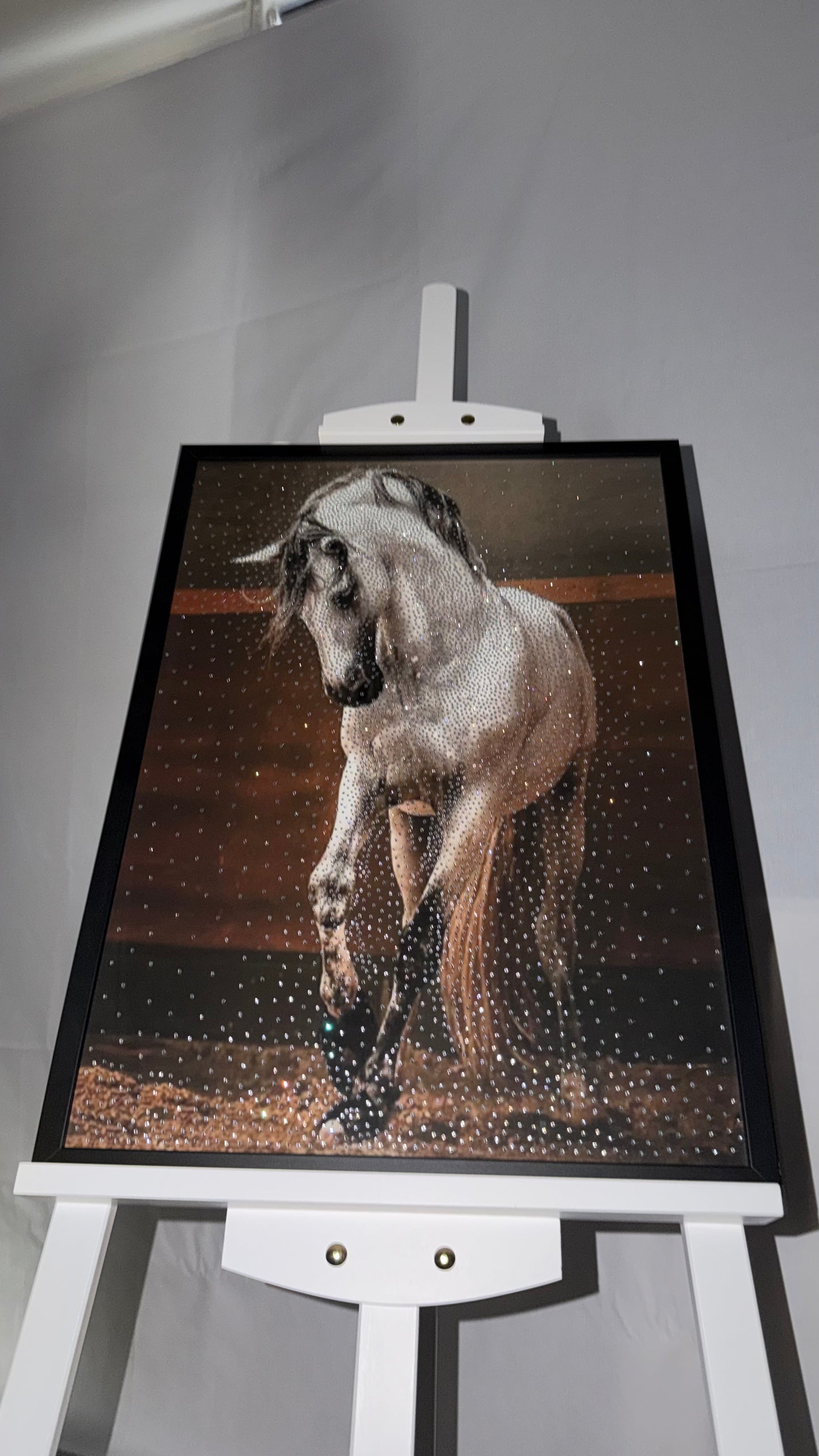 Luxury Horse Rhinestone Artwork