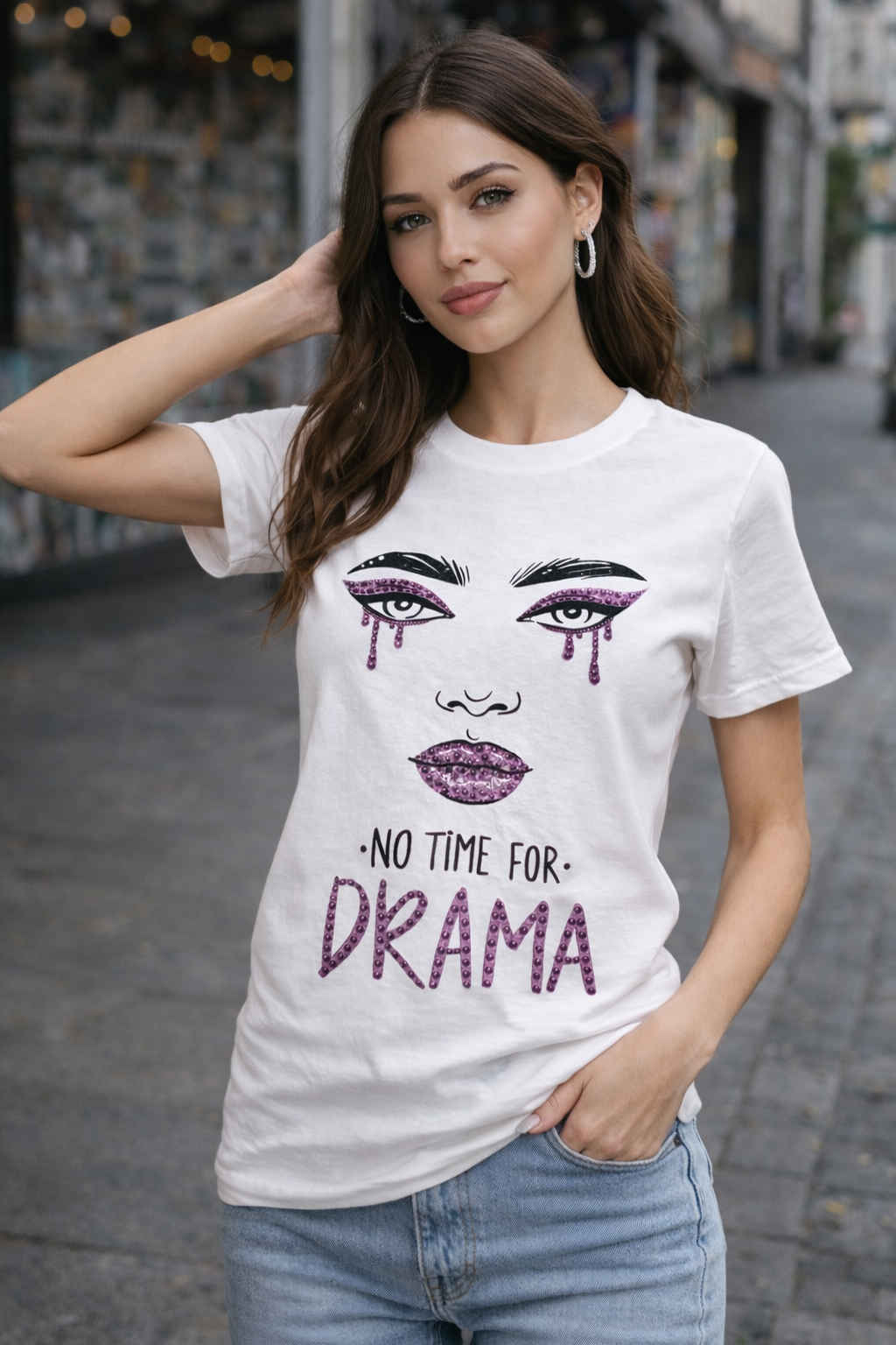 Personalised Rhinestone T-Shirt