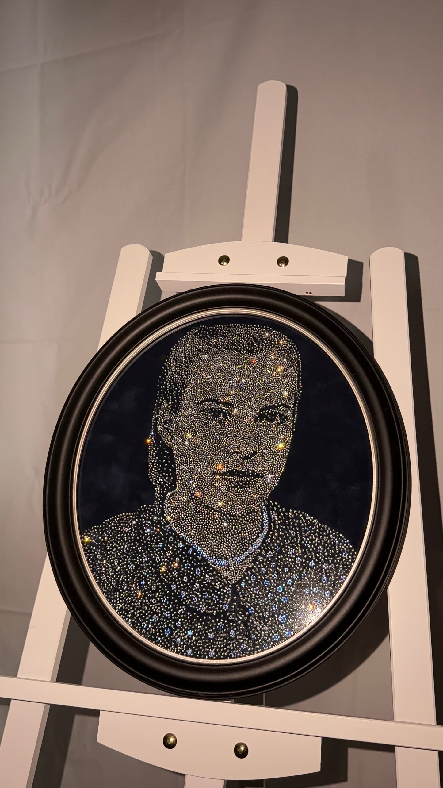 Handmade Rhinestone Portrait