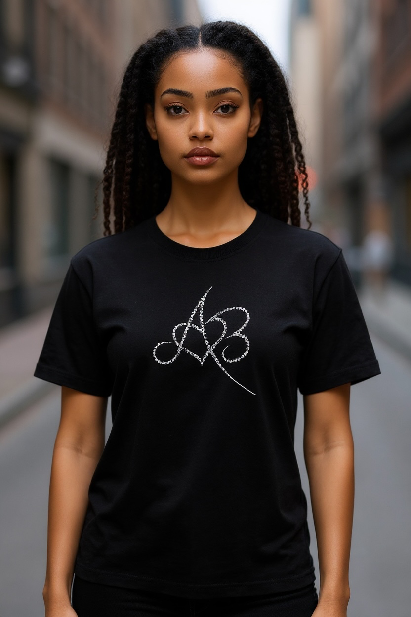 Personalised Rhinestone T-Shirt