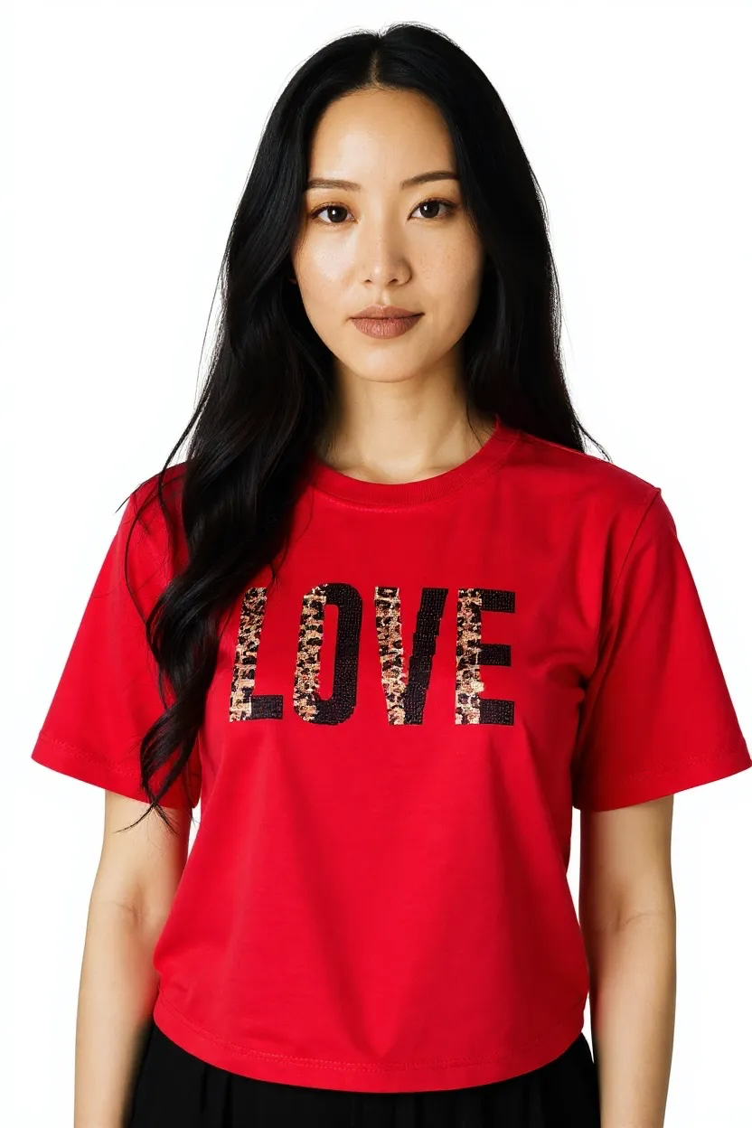 Personalised Rhinestone T-Shirt